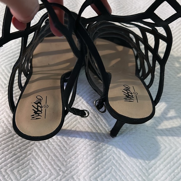 NEW Women’s Mossimo Caged Heel Strappy Gladiator Pumps Heels Size 9 - Picture 7 of 7